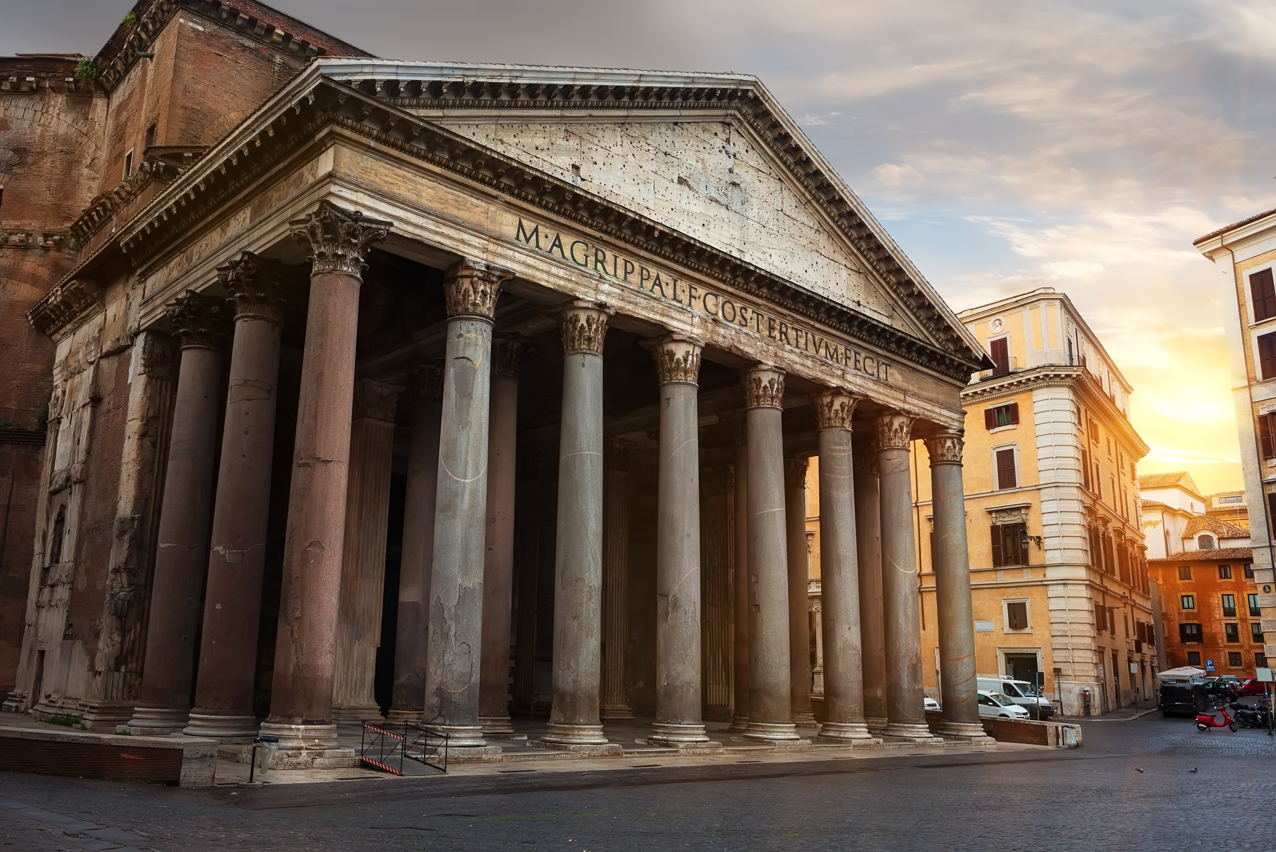 Pantheon at sunset